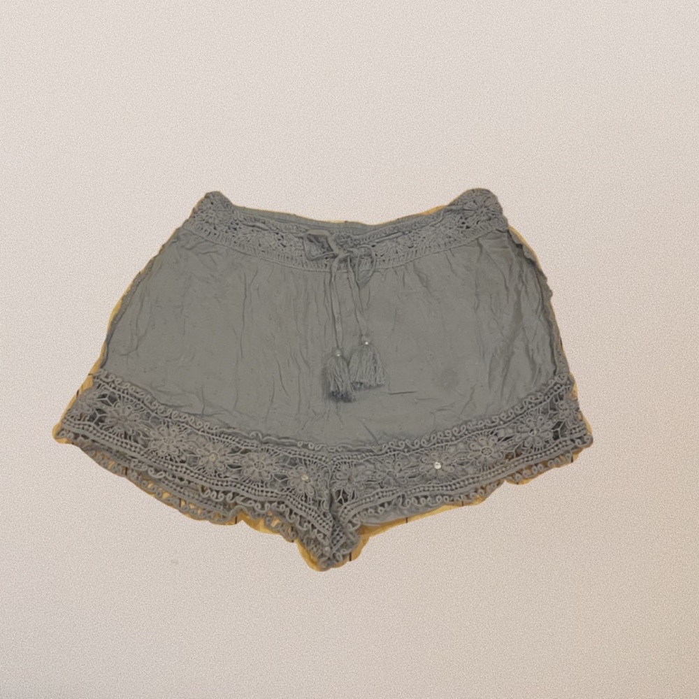 american eagle blue soft shorts